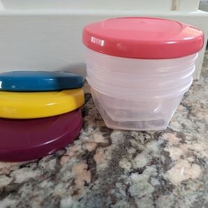 2/$18 NWOT Babymoov Leak Proof Storage Bowls Set of 4